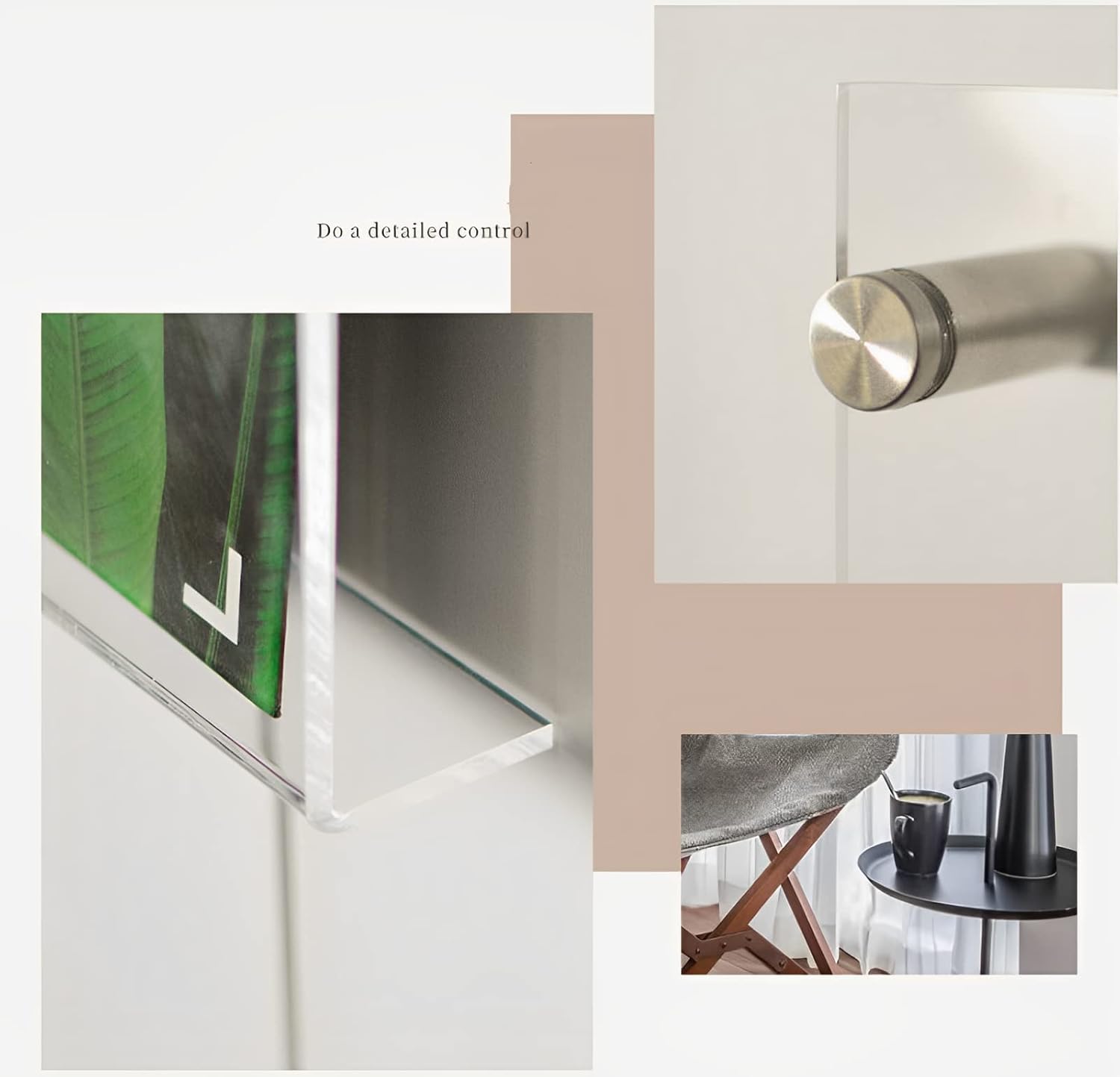 2-Pack Acrylic Magazine Holder Vinyl Records Holder, Display Floating Bookshelves Wall Mounted, Nursery Book Shelves Wall Decor Hanging Magazine Holder for Waiting Room, Living Room, Office