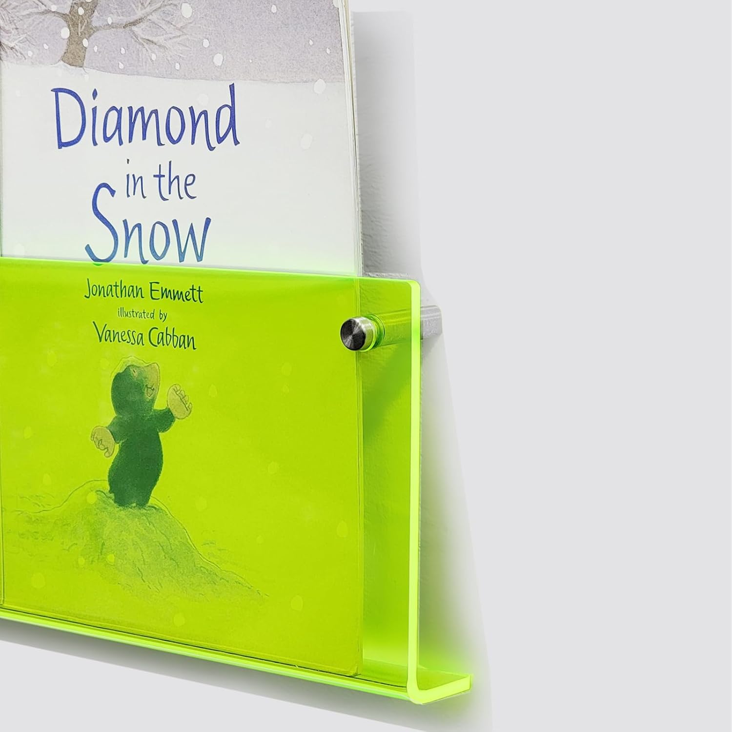 ROYALITA 2-Pack Acrylic Magazine Holder Brochure Holder, 24" Record Holder Magazine Rack, Fashion Hanging Bookshelf Literature Storage Rack for Waiting Room, Living Room, Office, Clear 24 Inch