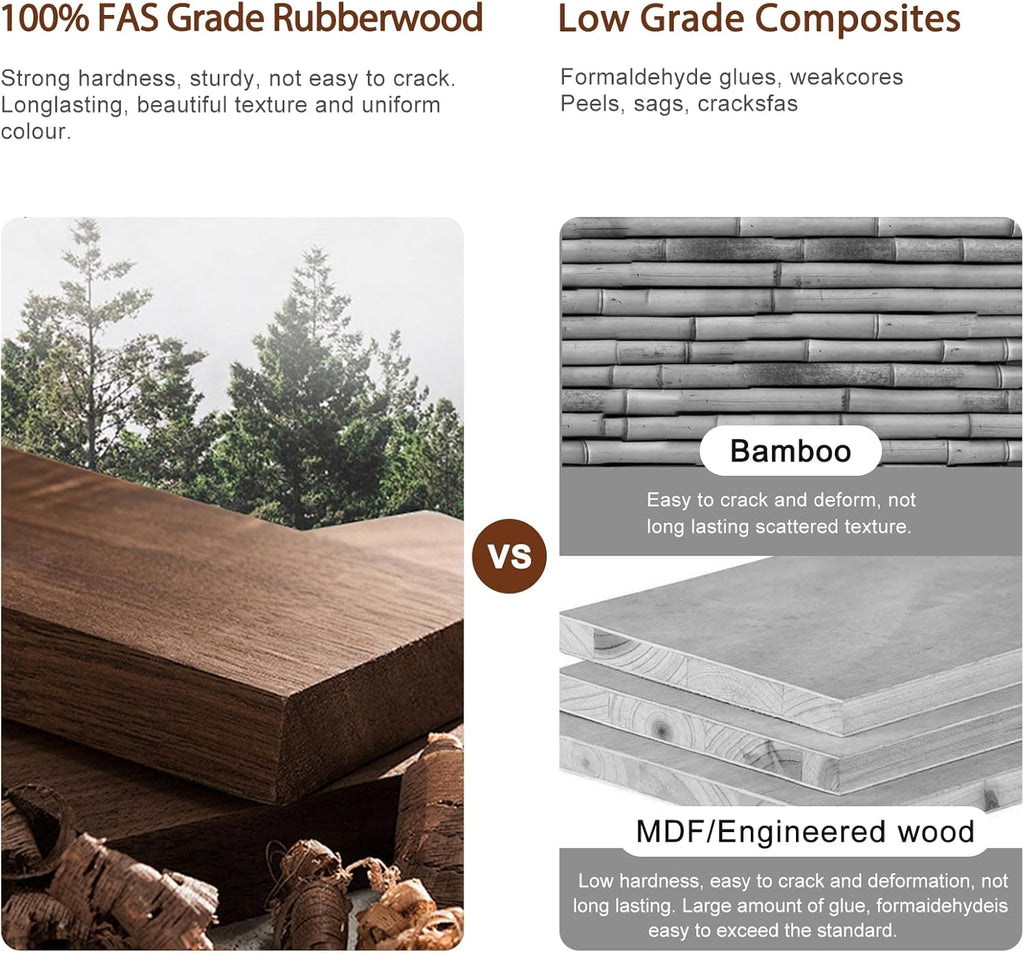 Solid Wood Small Dining Table, 23.6" L-47.2" L Expandable Kitchen Table Designed for Compact Spaces, Easy Assembly, Suitable for Apartment, Kitchen, Dining Room, Living Room (Walnut)