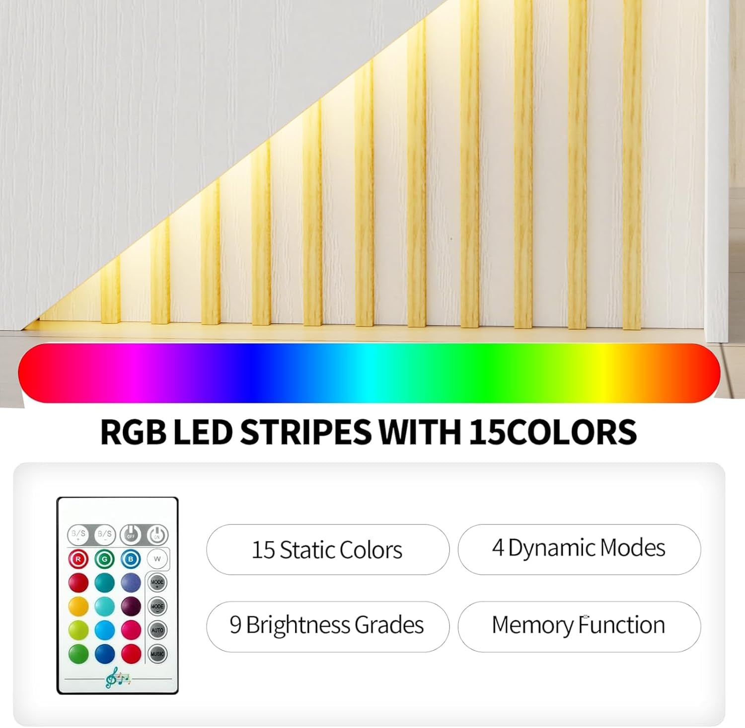 TUSY Reception Desk with Counter - Modern Front Desk with Adjustable LED Lighting, Small Reception Room Table with Storage Drawer, Checkout Counter for Salon, Lobby (47.2" W x 18.9" D x 39.4" H)